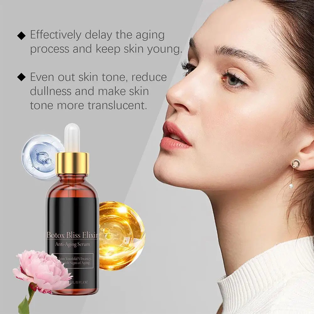 Moisturizing Serum Hydrating Improves Skin Texture Firms Brightens Reduces Fine Lines 30ml