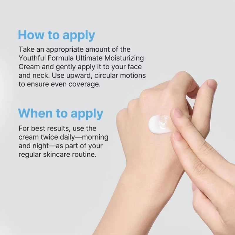 New Youthful Facial Moisturizer 100ml Nourishing Hydrating Whitening And Brightening Barrier Protection Deep Moisturizing Cream