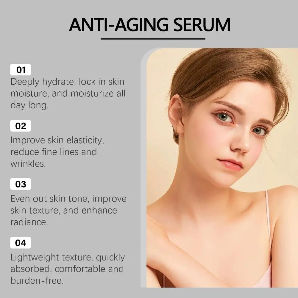 Moisturizing Serum Hydrating Improves Skin Texture Firms Brightens Reduces Fine Lines 30ml