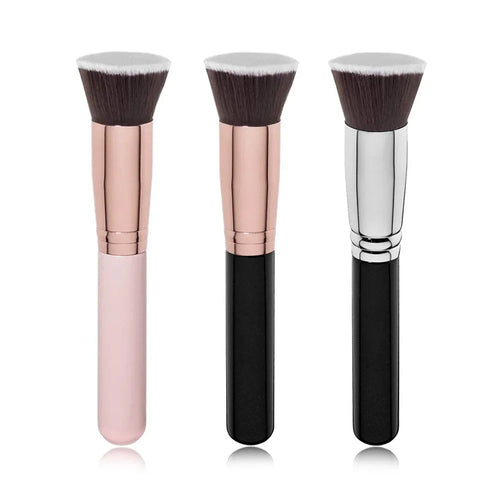 1pc Flat Makeup Brushes Kabuki Foundation Brush Liquid Cream Powder Contour Blending Face Repair