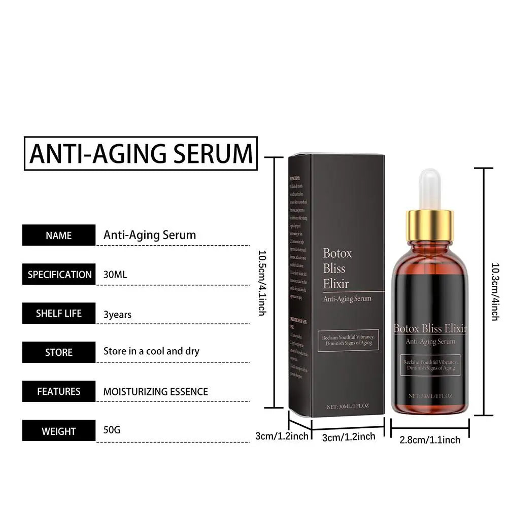 Moisturizing Serum Hydrating Improves Skin Texture Firms Brightens Reduces Fine Lines 30ml