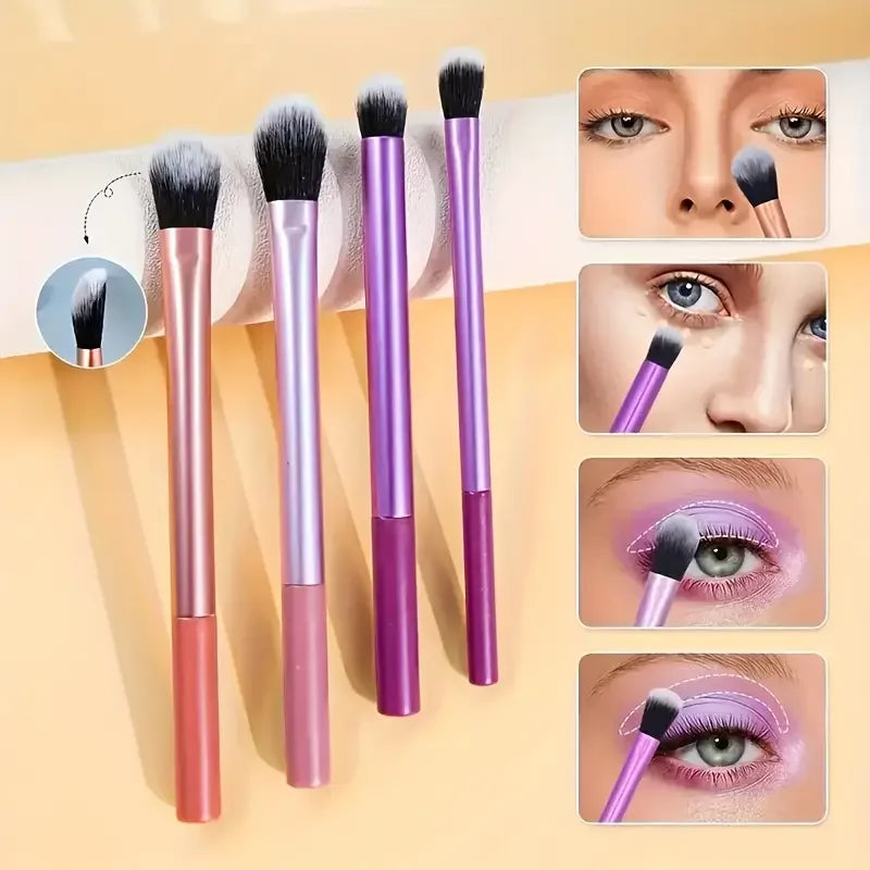 8pcs Makeup Brush Kit Soft Synthetic Hair