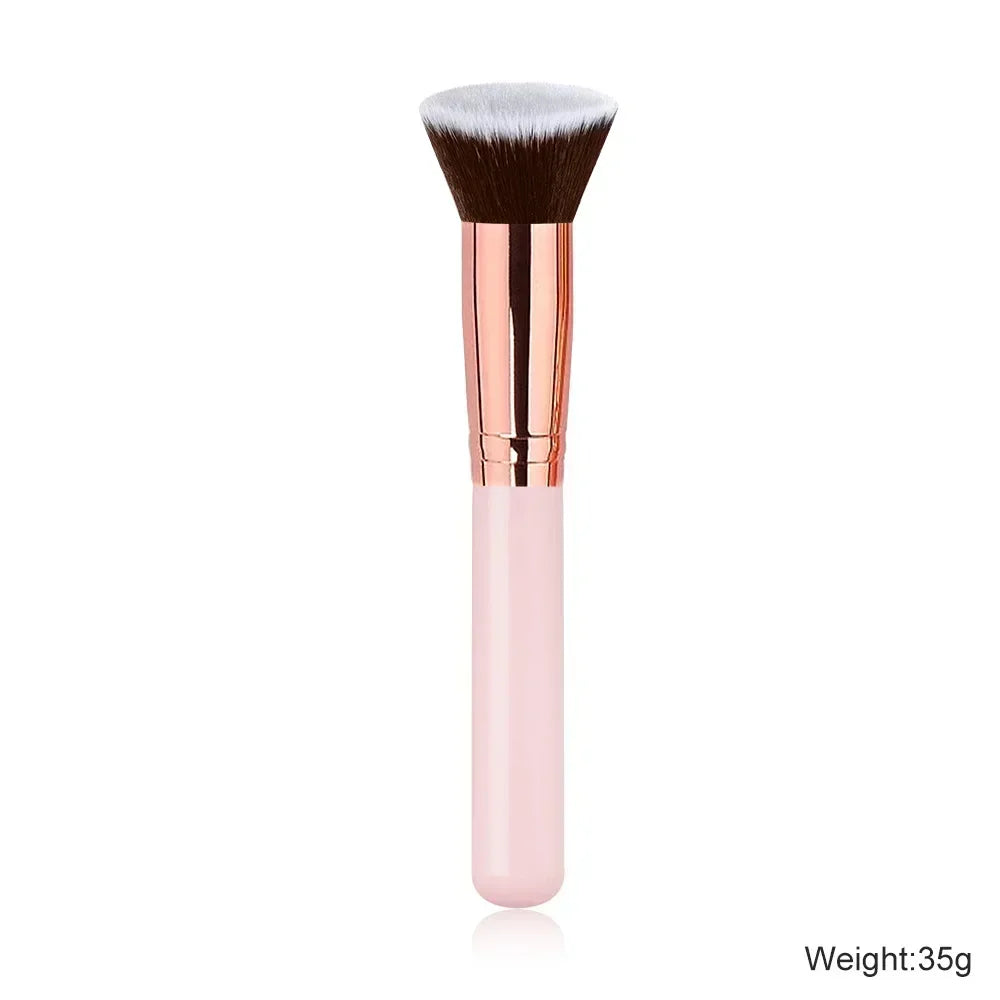 1pc Flat Makeup Brushes Kabuki Foundation Brush Liquid Cream Powder Contour Blending Face Repair