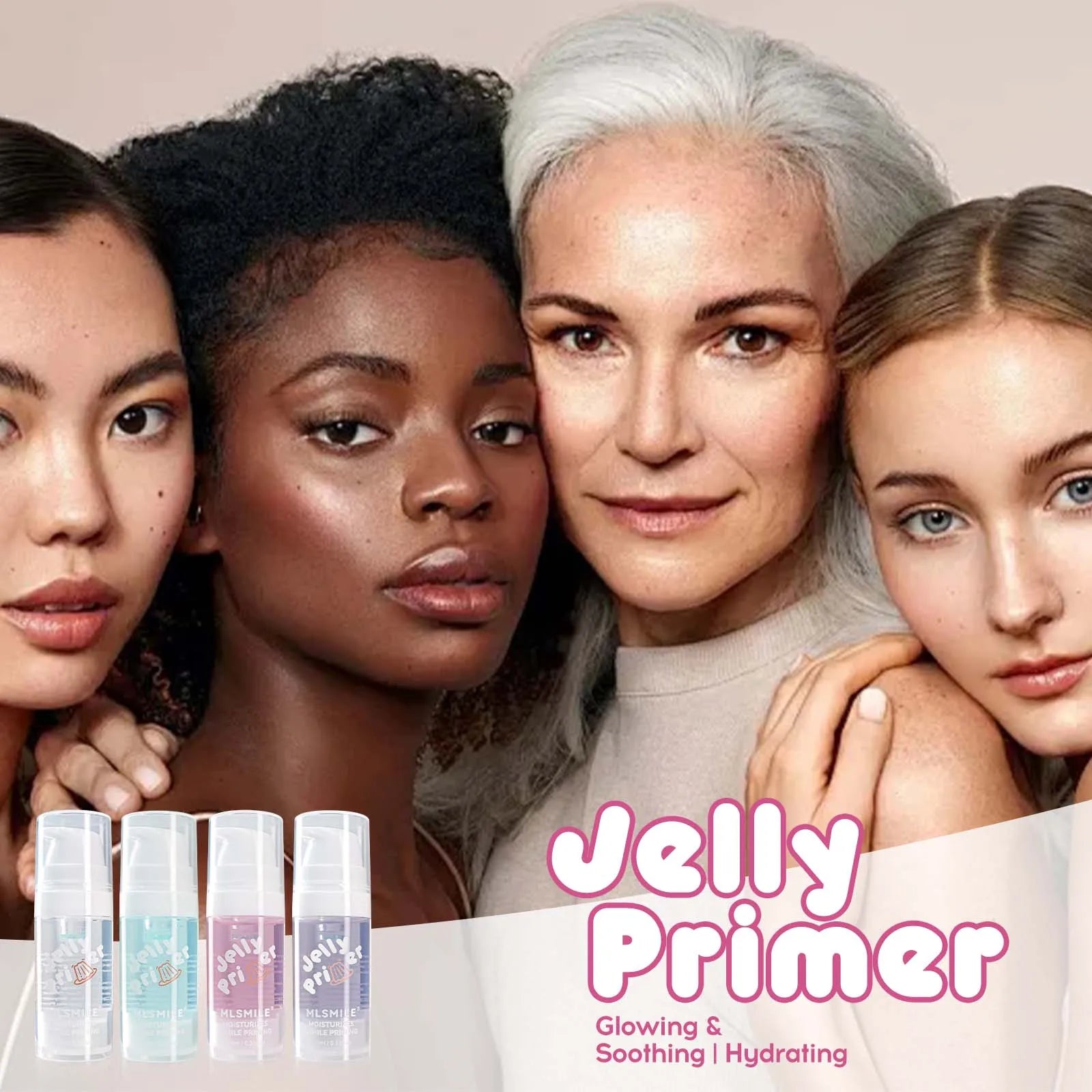 Hydration Boost Primer - Lightweight, Oil-Free, Matte Finish, Transparent Gel For All Skin Types