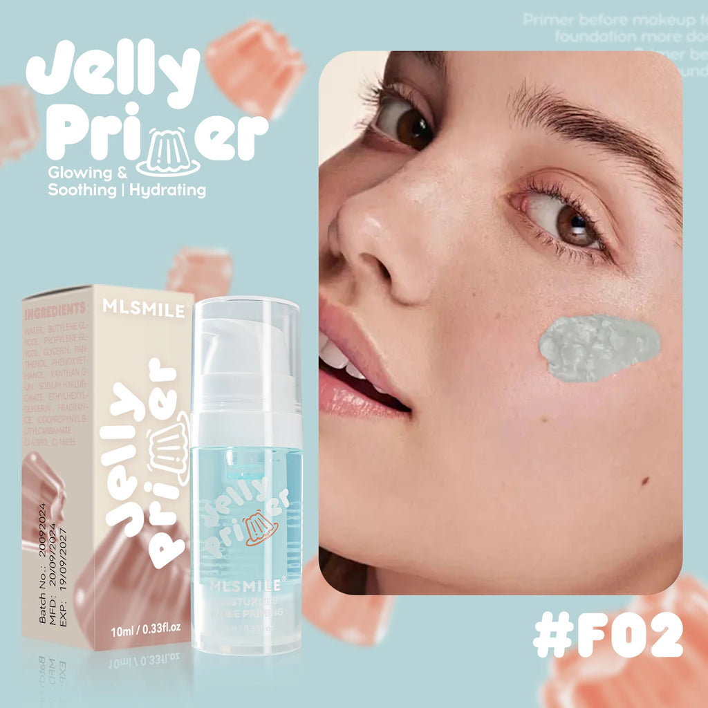 Hydration Boost Primer - Lightweight, Oil-Free, Matte Finish, Transparent Gel For All Skin Types