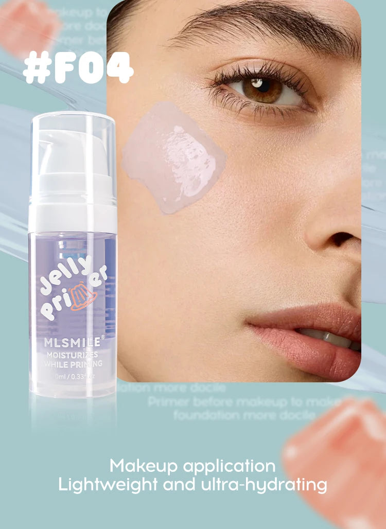 Hydration Boost Primer - Lightweight, Oil-Free, Matte Finish, Transparent Gel For All Skin Types