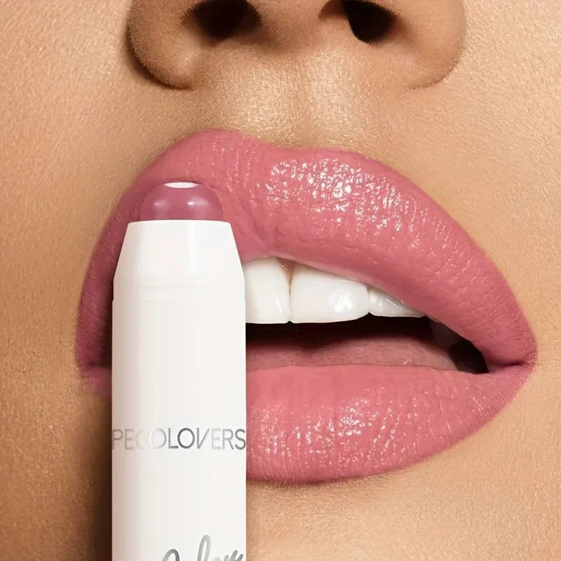 Moisturizing Lipstick Balm Hydrating Long-Lasting Lip Glaze Non-Stick Formula Nude Tone Lip Care