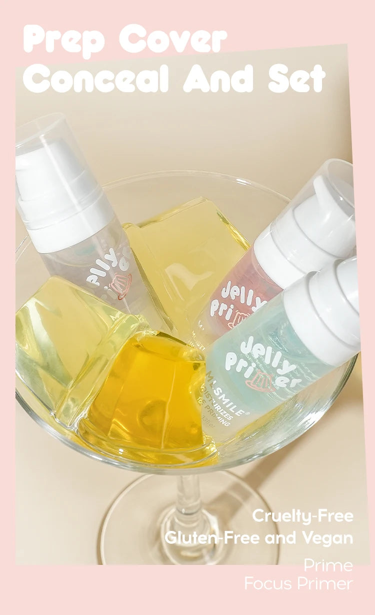 Hydration Boost Primer - Lightweight, Oil-Free, Matte Finish, Transparent Gel For All Skin Types