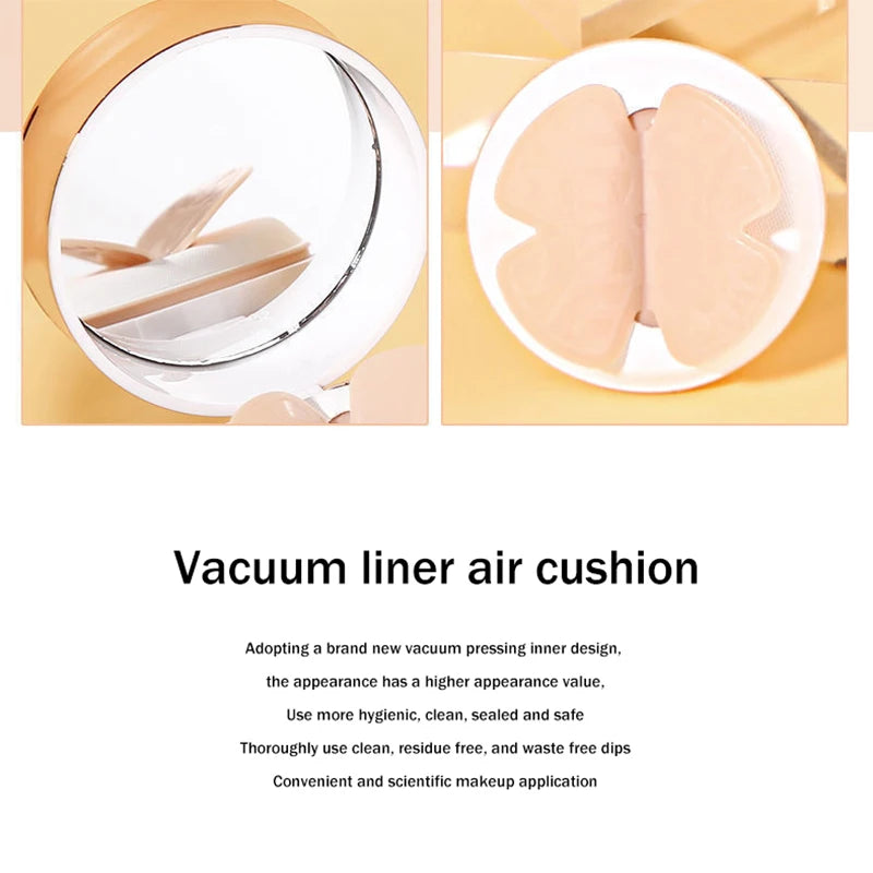 Air Cushion BB Cream Moisturizing Foundation Concealer Whitening Oil-control Waterproof Butterfly Powder