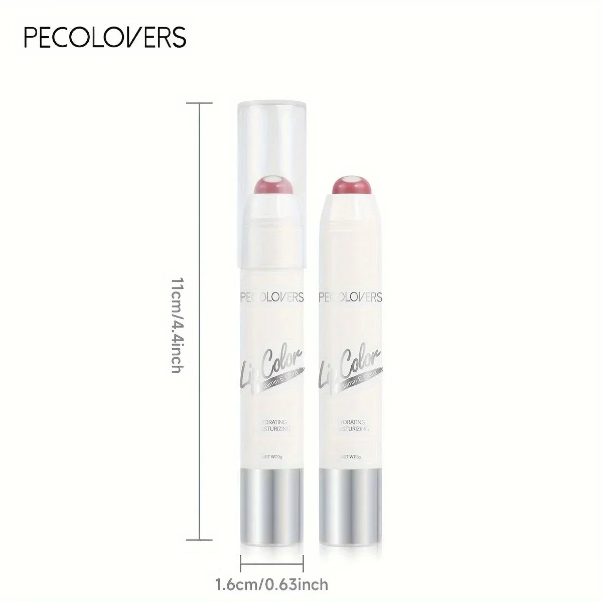 Moisturizing Lipstick Balm Hydrating Long-Lasting Lip Glaze Non-Stick Formula Nude Tone Lip Care